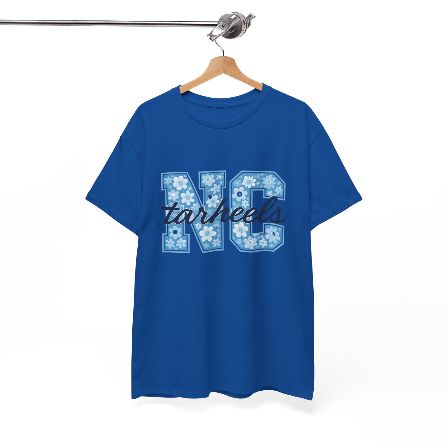 North Carolina Tarheels Unisex Heavy Cotton Tee, College Spirit Wear, Men's and Women's Casual T-Shirt, School Pride Apparel, Gift for Fans