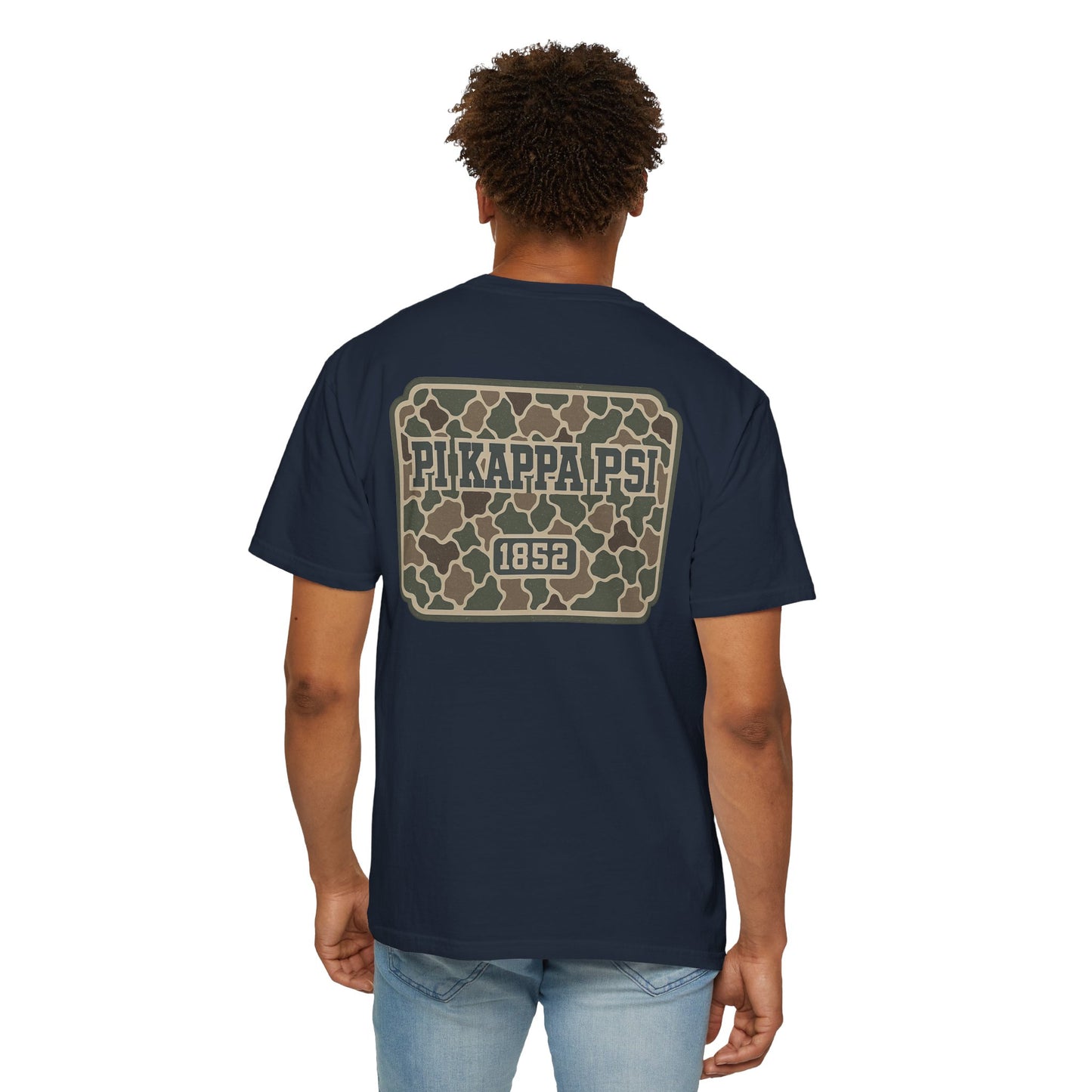 Unisex Garment-Dyed T-shirt with PiKappaPsi Design, Casual Tee, College Apparel, Greek Life Shirt, Unique Gift, Brotherhood T-shirt