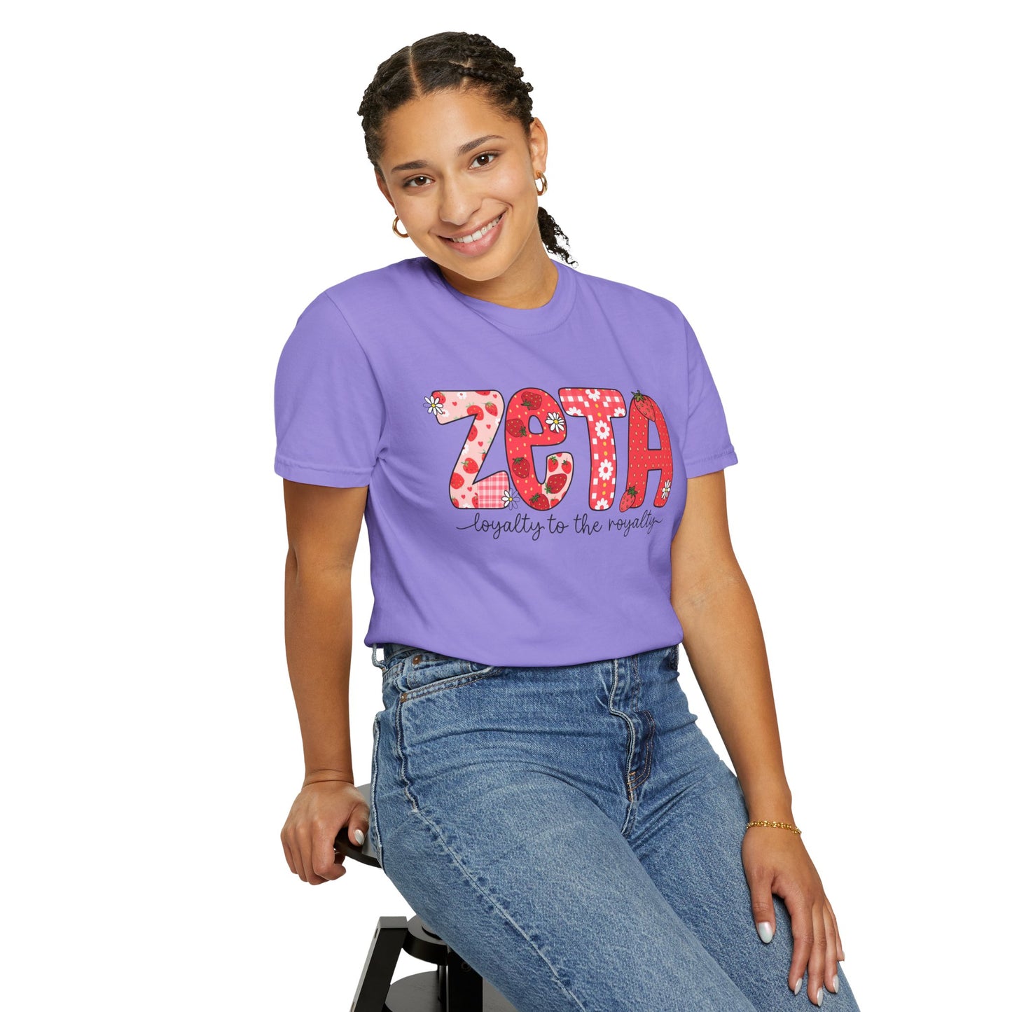 ZTALoyalty T-Shirt, Unisex Garment-Dyed Tee, Perfect for Sorority Events, Greek Life Apparel, Custom Festive Shirt, Everyday Casual Wear