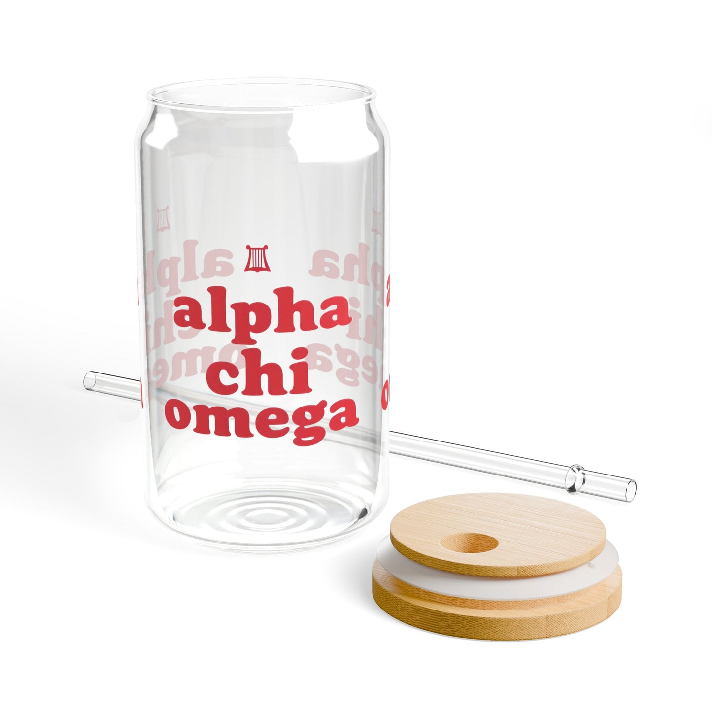 Alpha Chi Omega Sipper Glass | 16oz Novelty Drinkware, Sorority Gifts, Personalized Cups, Eco-Friendly Beverage Container, College [...]