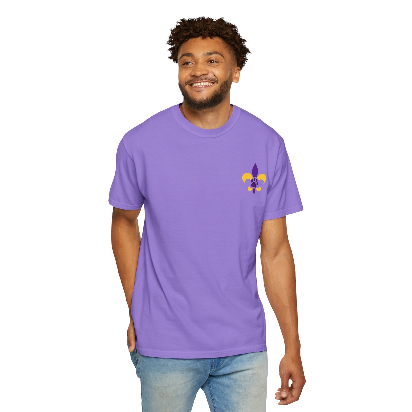 Baton Rouge Spirit T-Shirt - Unisex Garment-Dyed Tee for Game Day, College Football, Mardi Gras, Team Pride, Casual Wear