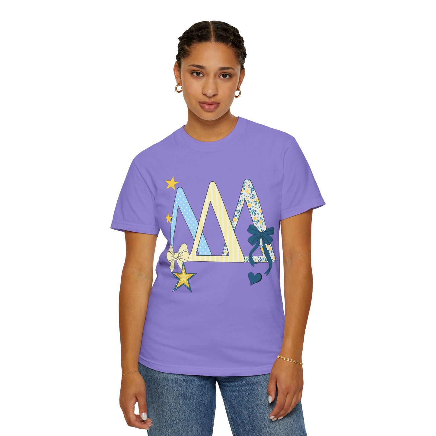 Whimsical yellow and blue Graphic T-Shirt