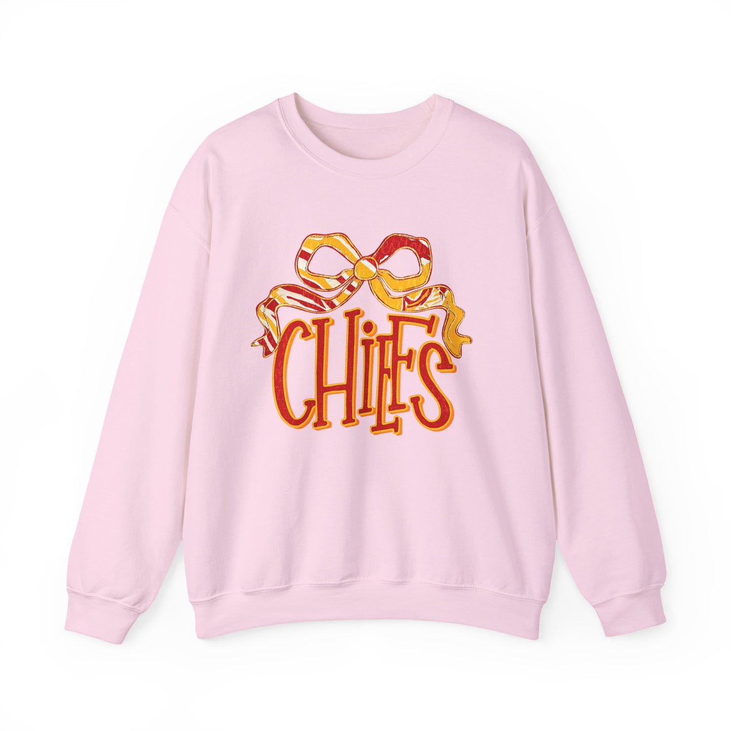Chic Bow Design Unisex Sweatshirt, Cozy Fall Apparel, Holiday Gift, Casual Wear, Comfortable Style, Unique Sweatshirt