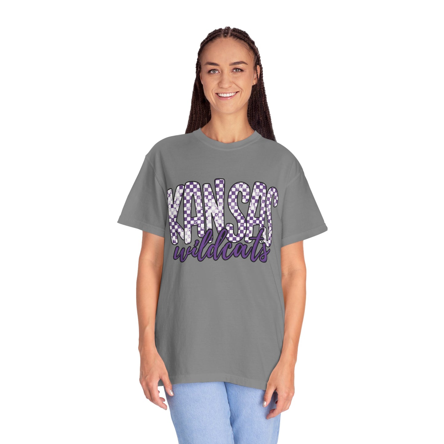 Kansas Wildcats Garment-Dyed T-Shirt | Unisex College Apparel