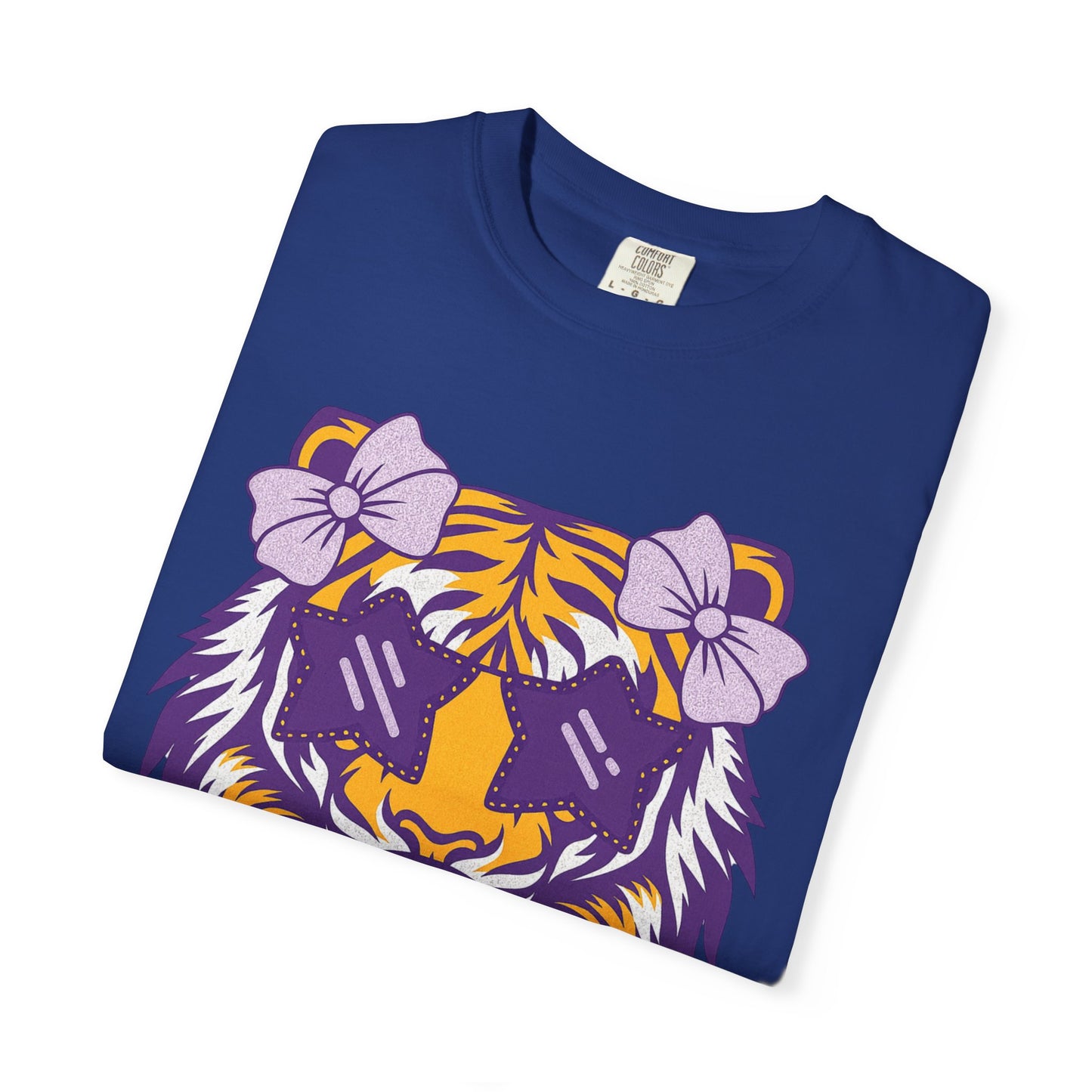 Ragin Cajun Bow Bubble Tiger T-Shirt - Casual Wear and Gift for Animal Lovers