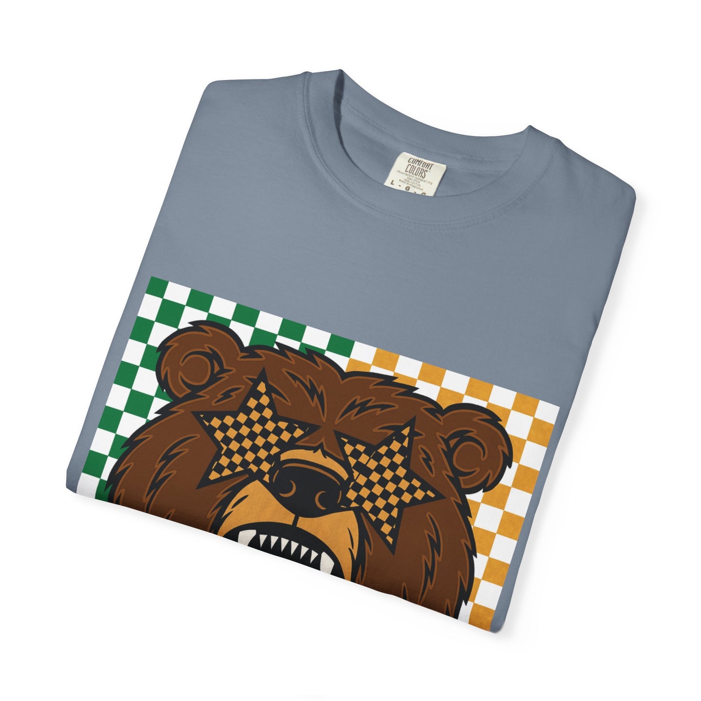 Checkered BU Bear Unisex T-shirt
