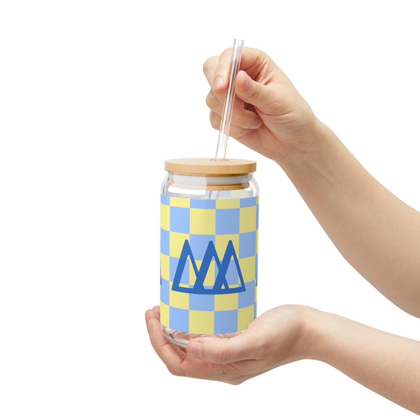 DDD Stylish Sipper Glass - Cute Drinkware for Summer, Kitchen Decor, Gift for Her, Eco-Friendly, Party Use, Picnic Essentials