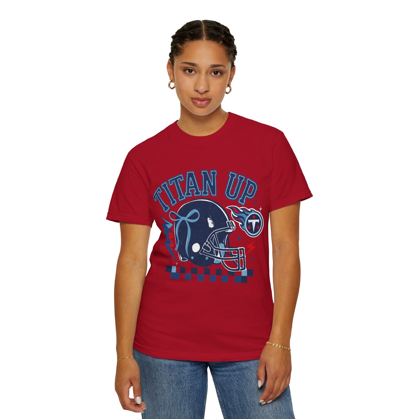 titan up tennessee Unisex Football Tee, Titan Up Shirt for Game Day, Casual Sportswear, Tailgating Apparel, Gift for Fans, Team Spirit Top