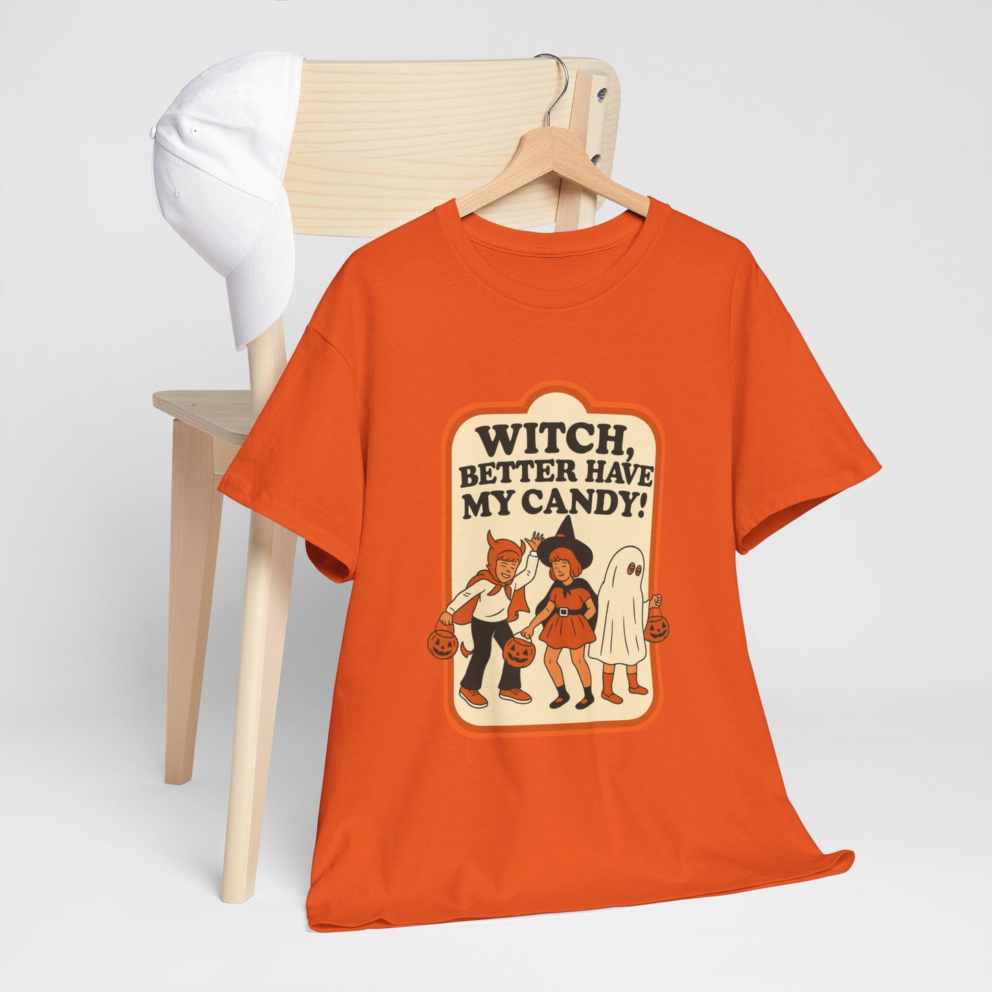 Halloween Witch Candy Tee - Unisex Cotton Shirt