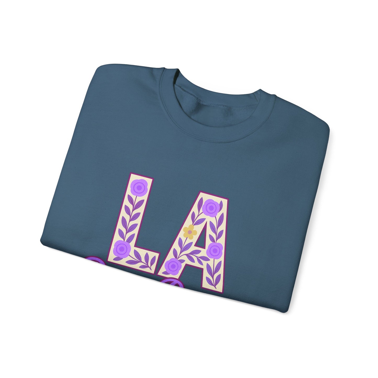 LA Baton Rouge Floral Sweatshirt, Cozy Crewneck for Fall, Gift for Friends, Casual Outing, Southern Style Apparel