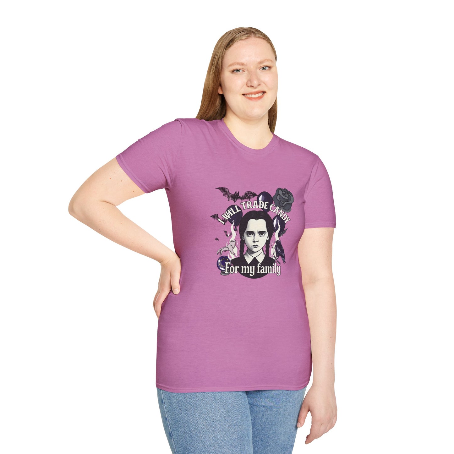 Gothic Family Tribute Unisex Tee - Halloween Dark Aesthetic Apparel