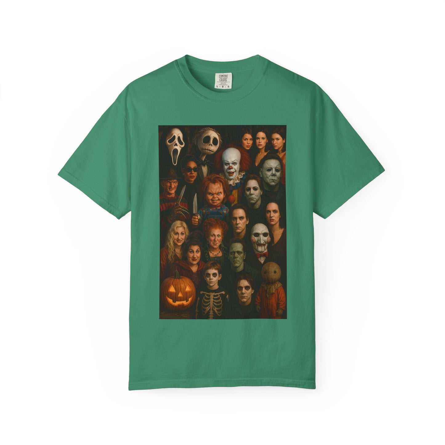Spooky Halloween T-Shirt | Unisex Garment-Dyed Tee Featuring Iconic Horror Movie Characters, Perfect for Halloween Parties, Horror [...]