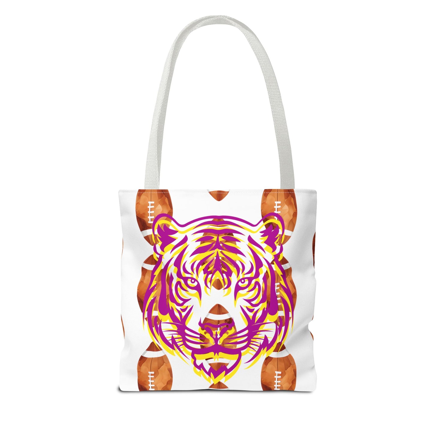 Vibrant Tiger Print Tote Bag - LSU Fans Gift