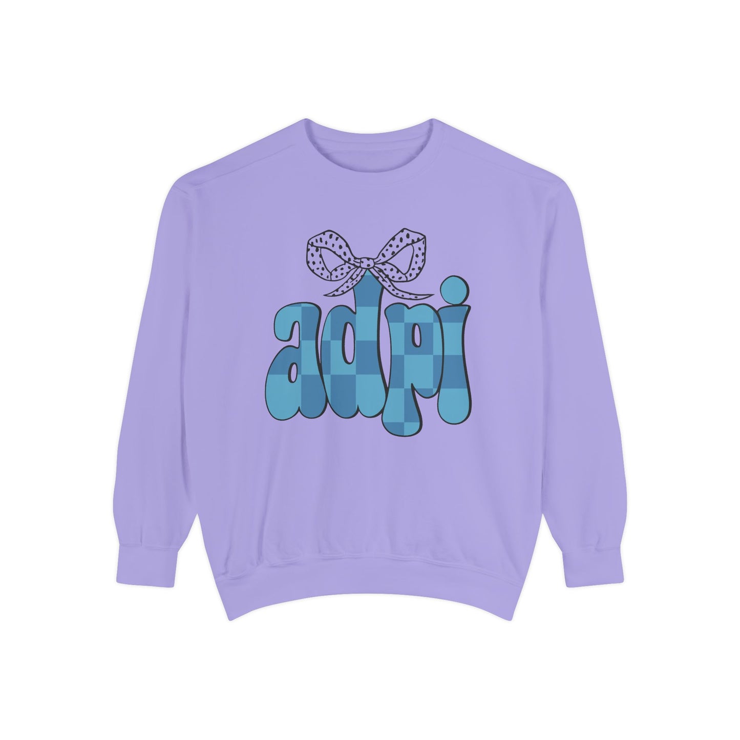 ADeltaPI Bow Design Unisex Sweatshirt - Cozy Casual Wear, comfort colors