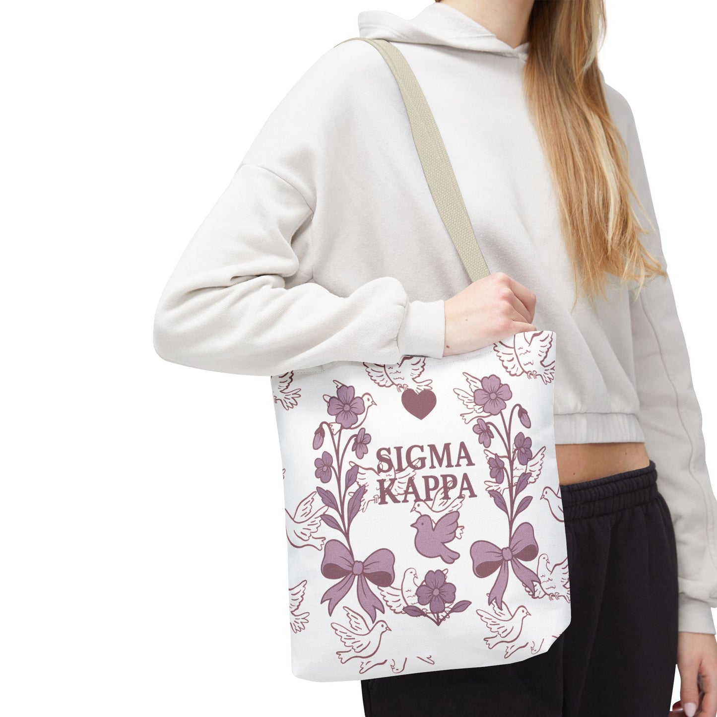 Sigma Kappa Floral Tote Bag | Sorority Gift, Eco-Friendly Carry-All, College Accessory, Stylish Shopping Bag, Chic Beach Tote