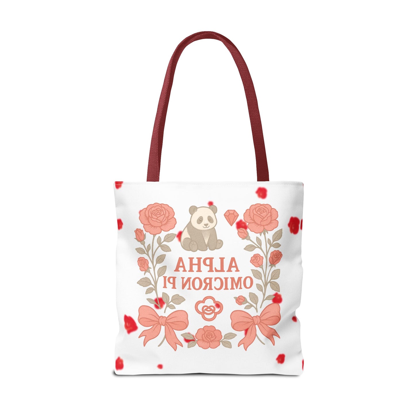 Floral Alpha Omicron Pi Tote Bag, Sorority Tote, Gift for Sisters, College Bag, Cute Everyday Tote
