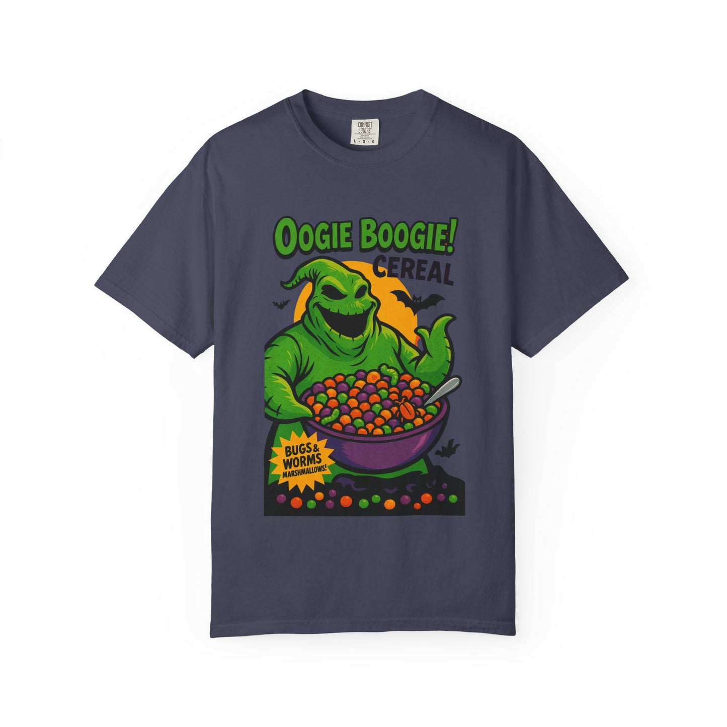 Oogie Boogie Cereal Unisex T-Shirt, Halloween Tee, Cartoon Apparel, Gifts for Fans, Unique Graphic Shirt, Spooky Style
