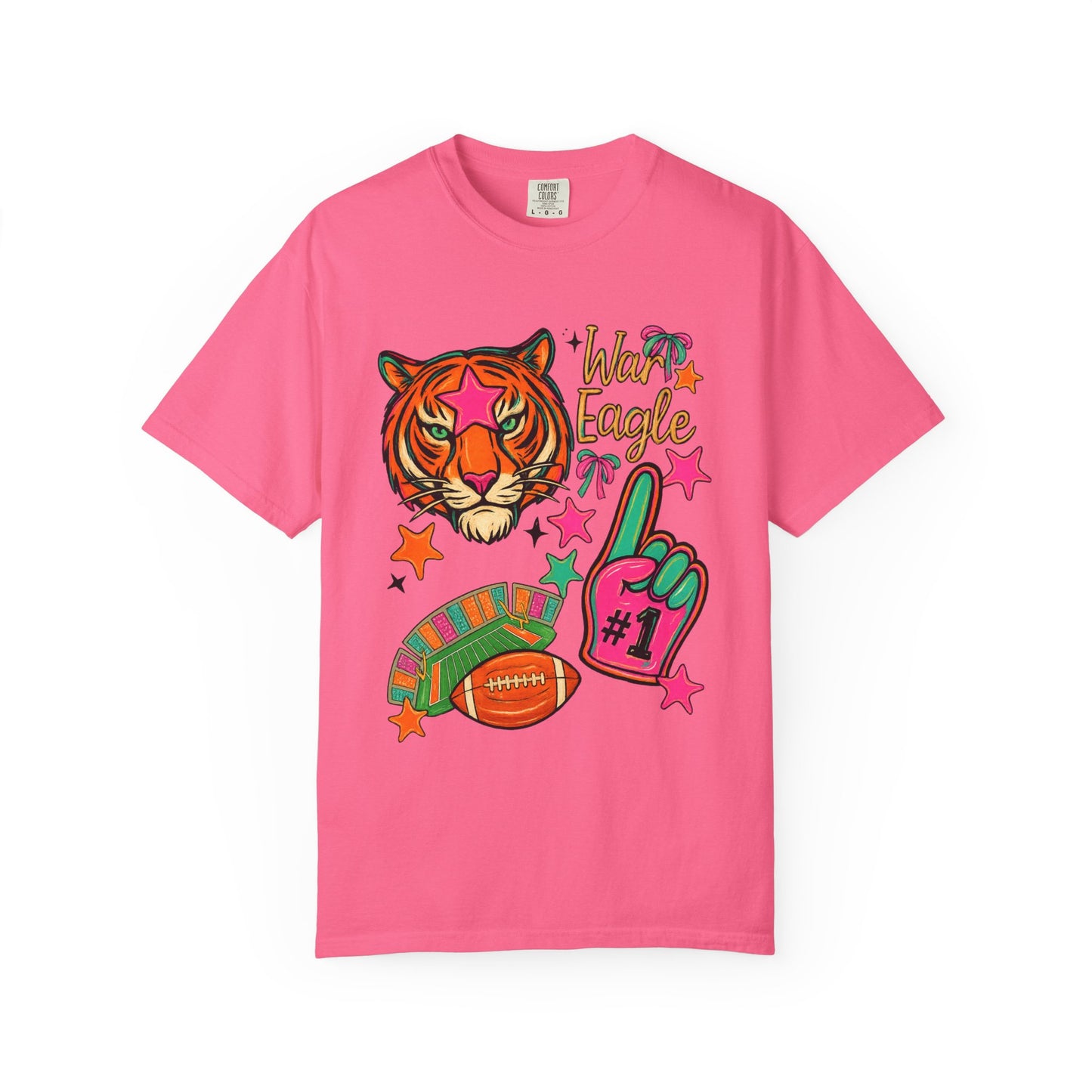 Vintage Preppy Tiger Football Game Day Unisex T-shirt