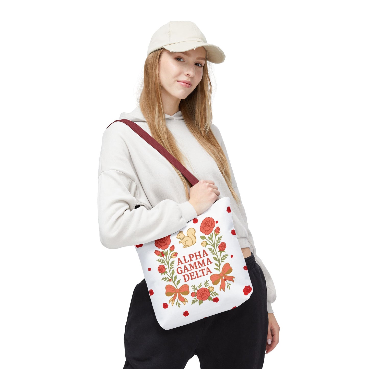 Floral Tote Bag | Alpha Gamma Delta Collection | Perfect for Sorority Events & Graduates