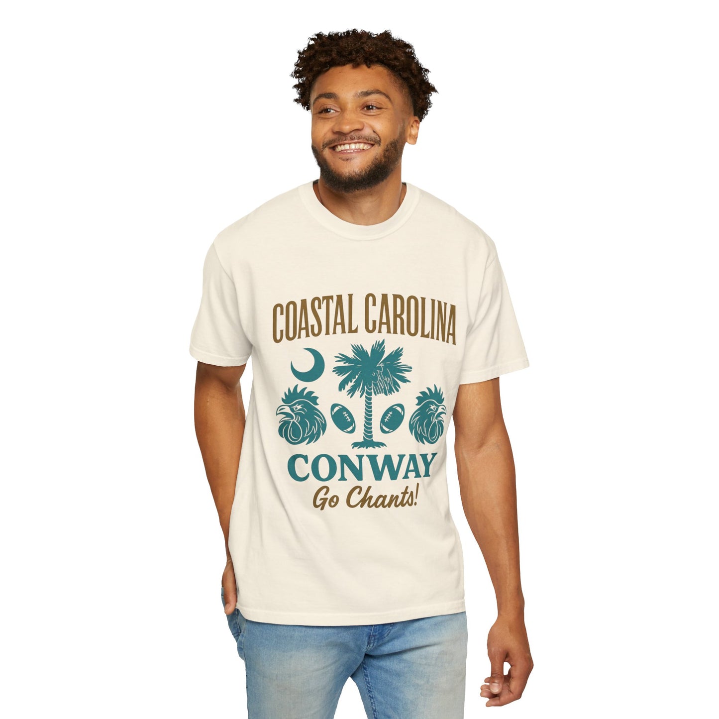 Go Chants T-Shirt, Unisex Garment-Dyed Tee, Beachwear, College Apparel, Summer Vibes