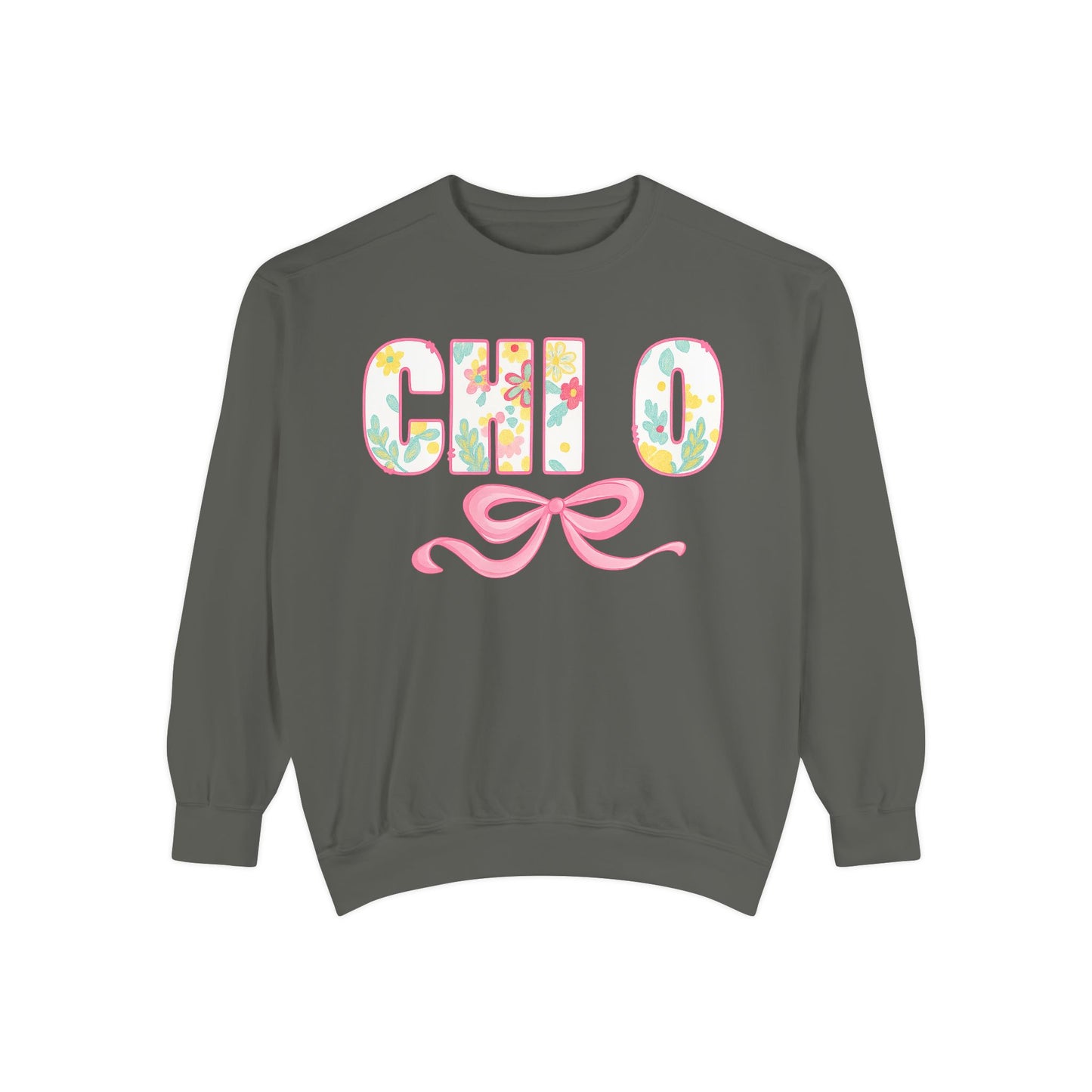 Colorful Floral Chill O Unisex Sweatshirt | Spring Fashion, Gift for Her