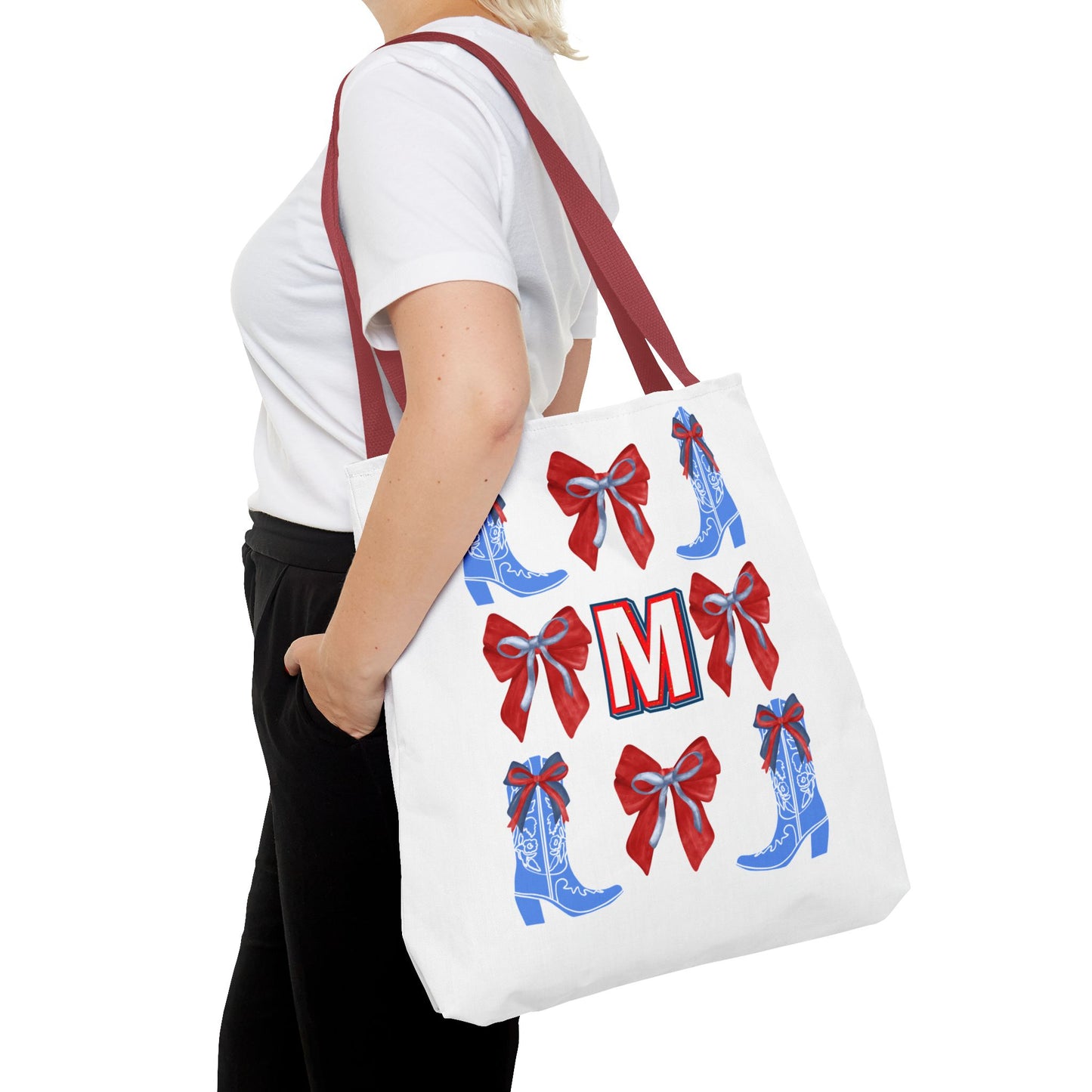 Mississippi Coquette Tote Bag, Personalized Tote, Mississippi Fan Gift, Ole Miss, Hotty Toddy, College Student Gift, Graduation Gift