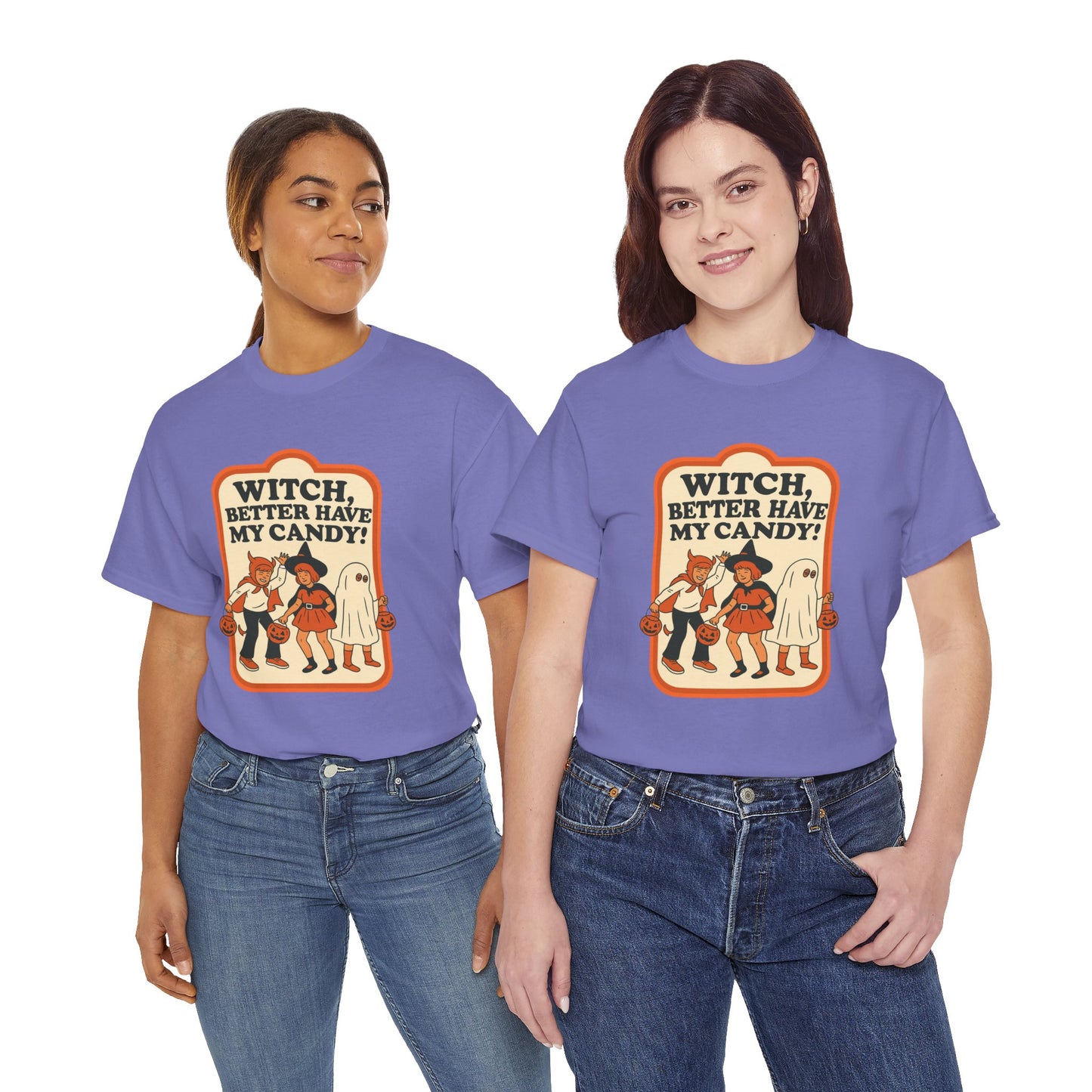 Halloween Witch Candy Tee - Unisex Cotton Shirt