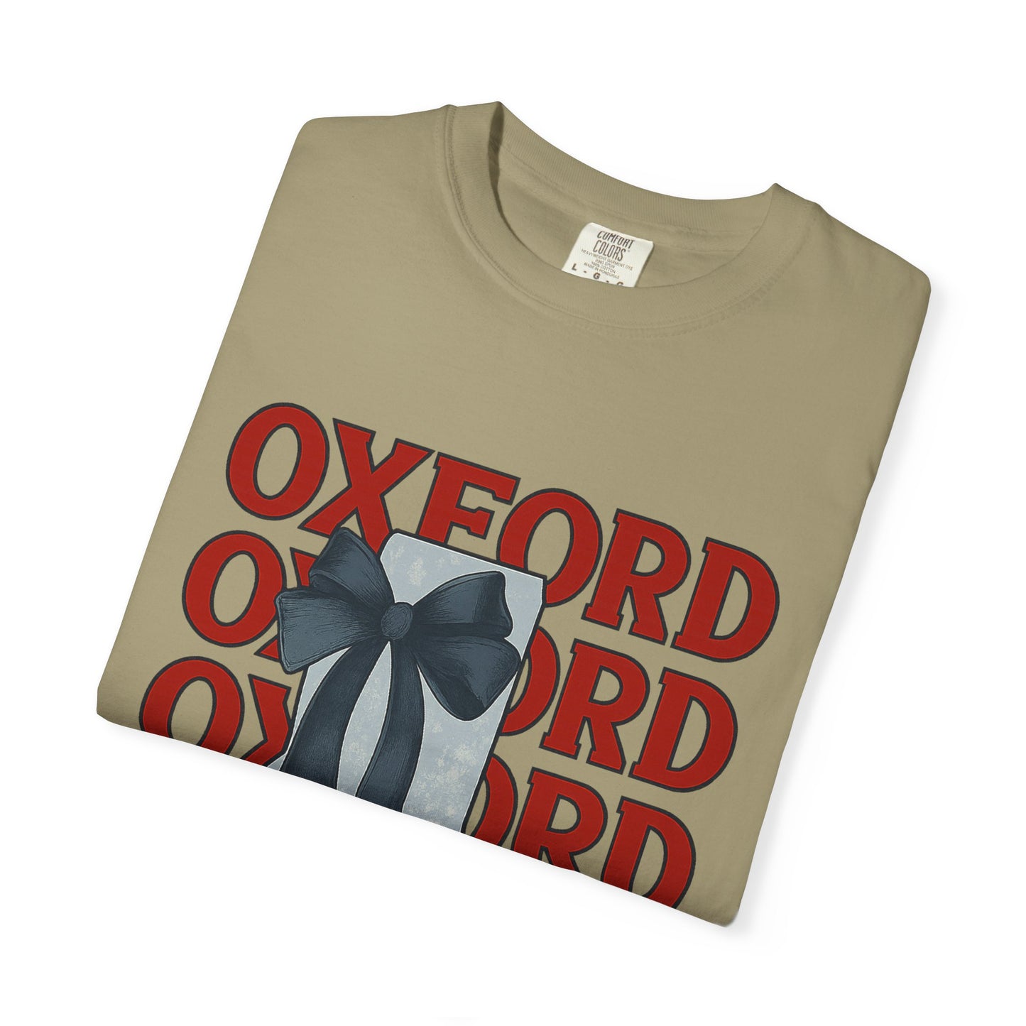 Oxford Bow Graphic Tee, Casual Unisex T-shirt, Gift for Students, College Apparel, Trendy Fashion Top, Birthday Gift