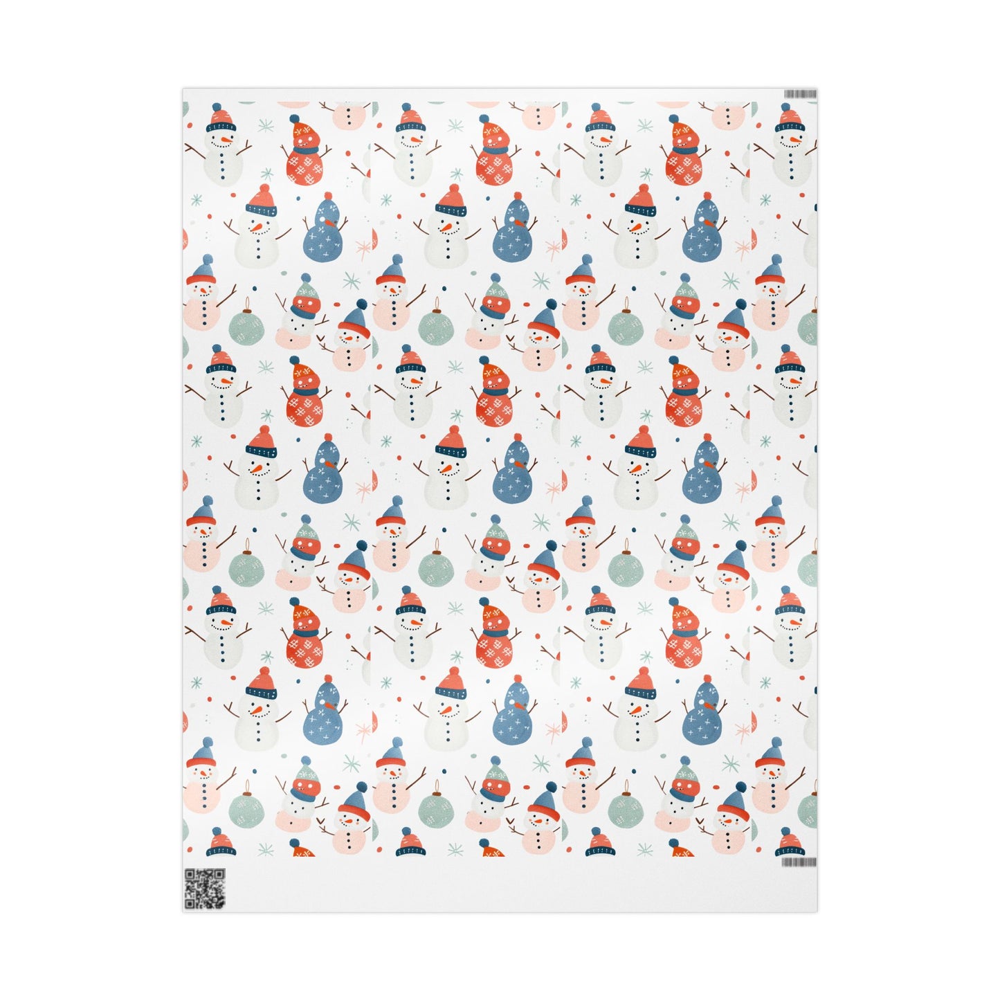 Festive Snowman Wrapping Paper