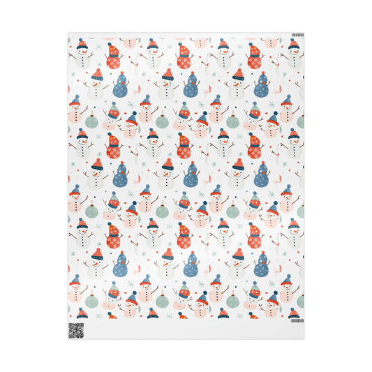 Festive Snowman Wrapping Paper