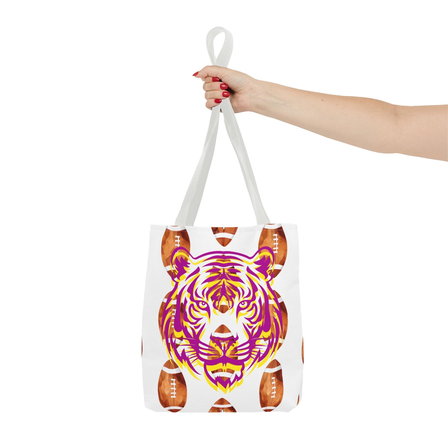 Vibrant Tiger Print Tote Bag - LSU Fans Gift