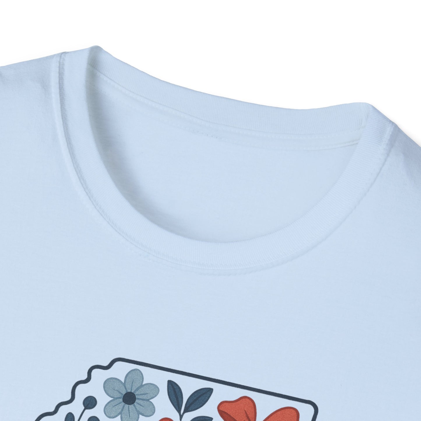 Mississippi Floral Unisex T-Shirt, Casual Tee, Gift for Her, Summer Apparel, Nature Lover Shirt, State Pride Clothing