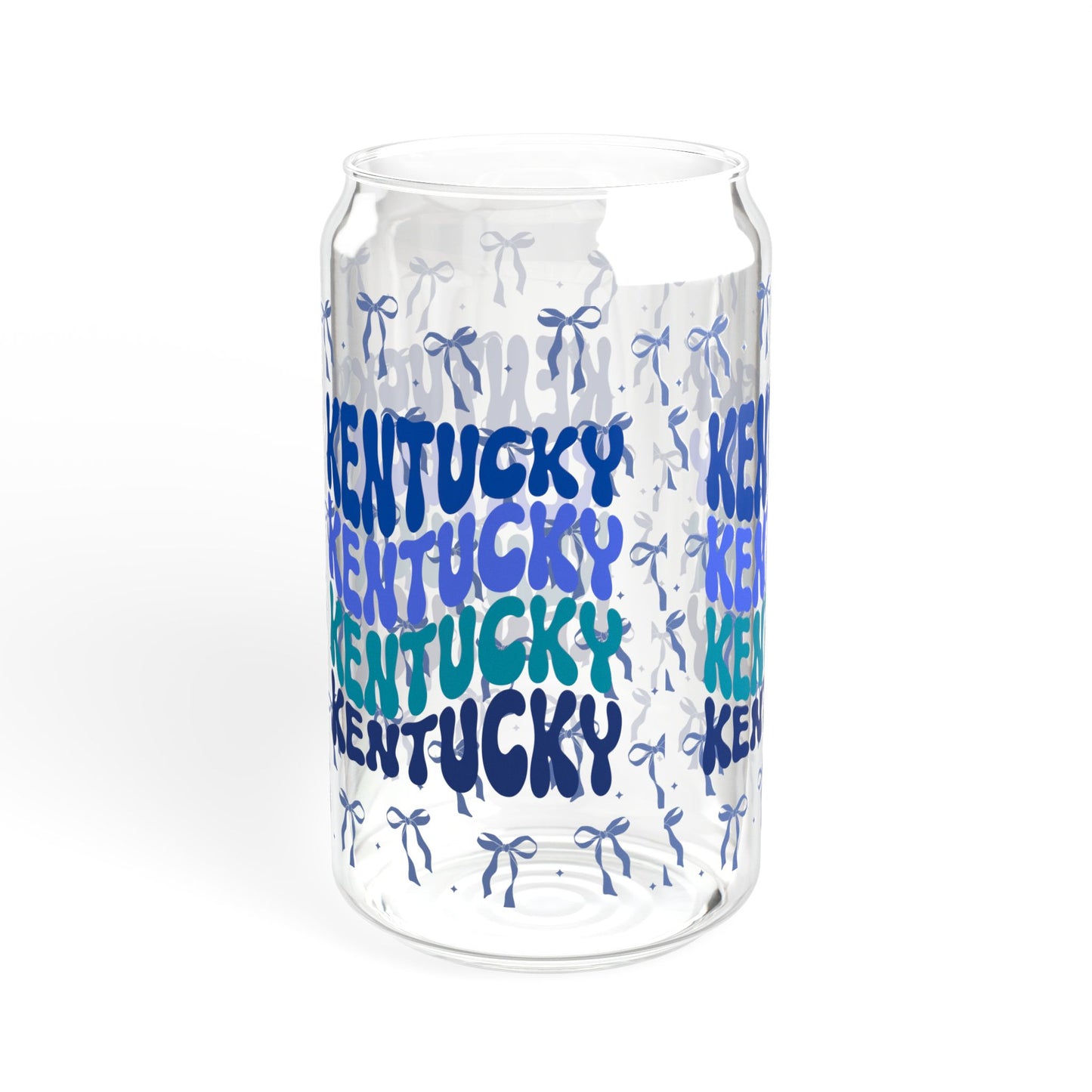 Coquette Bow Kentucky Sipper Glass, Eco-Friendly Drinkware for Summer Parties, kentucky Gifts, Personalized Beverage Container, UK cats fan gift, graduation gift