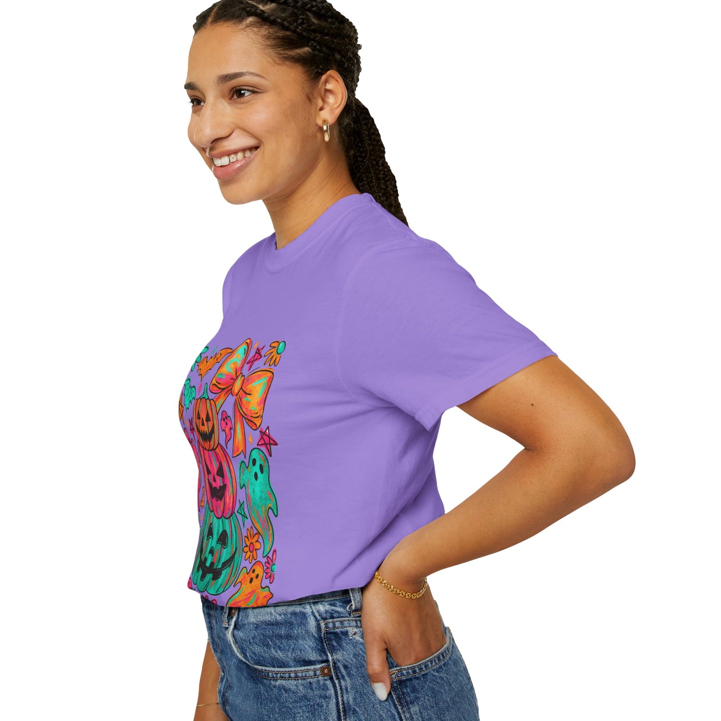 Whimsical Halloween T-Shirt, Perfect for Fall Celebrations, Ghosts & Pumpkins Design, Unisex Tee, Festive Apparel, Halloween Costume