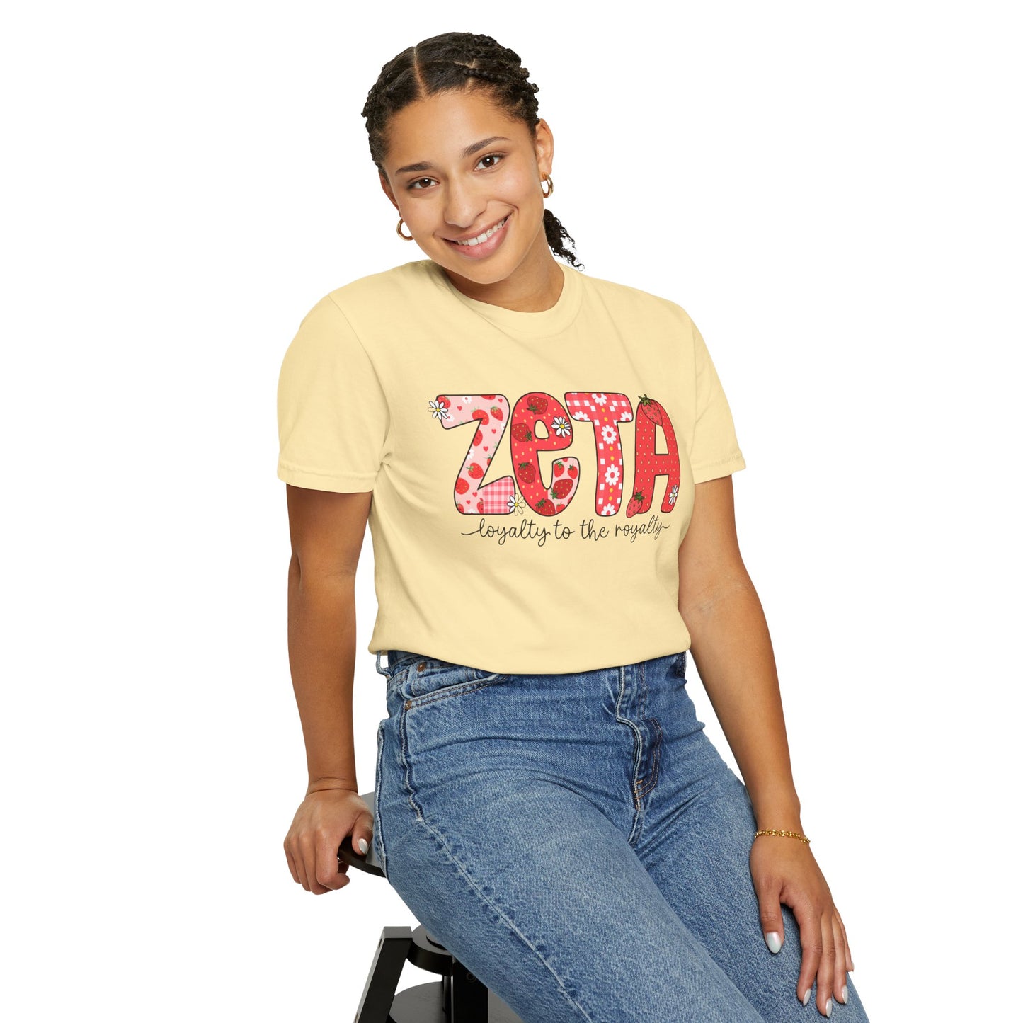 ZTALoyalty T-Shirt, Unisex Garment-Dyed Tee, Perfect for Sorority Events, Greek Life Apparel, Custom Festive Shirt, Everyday Casual Wear