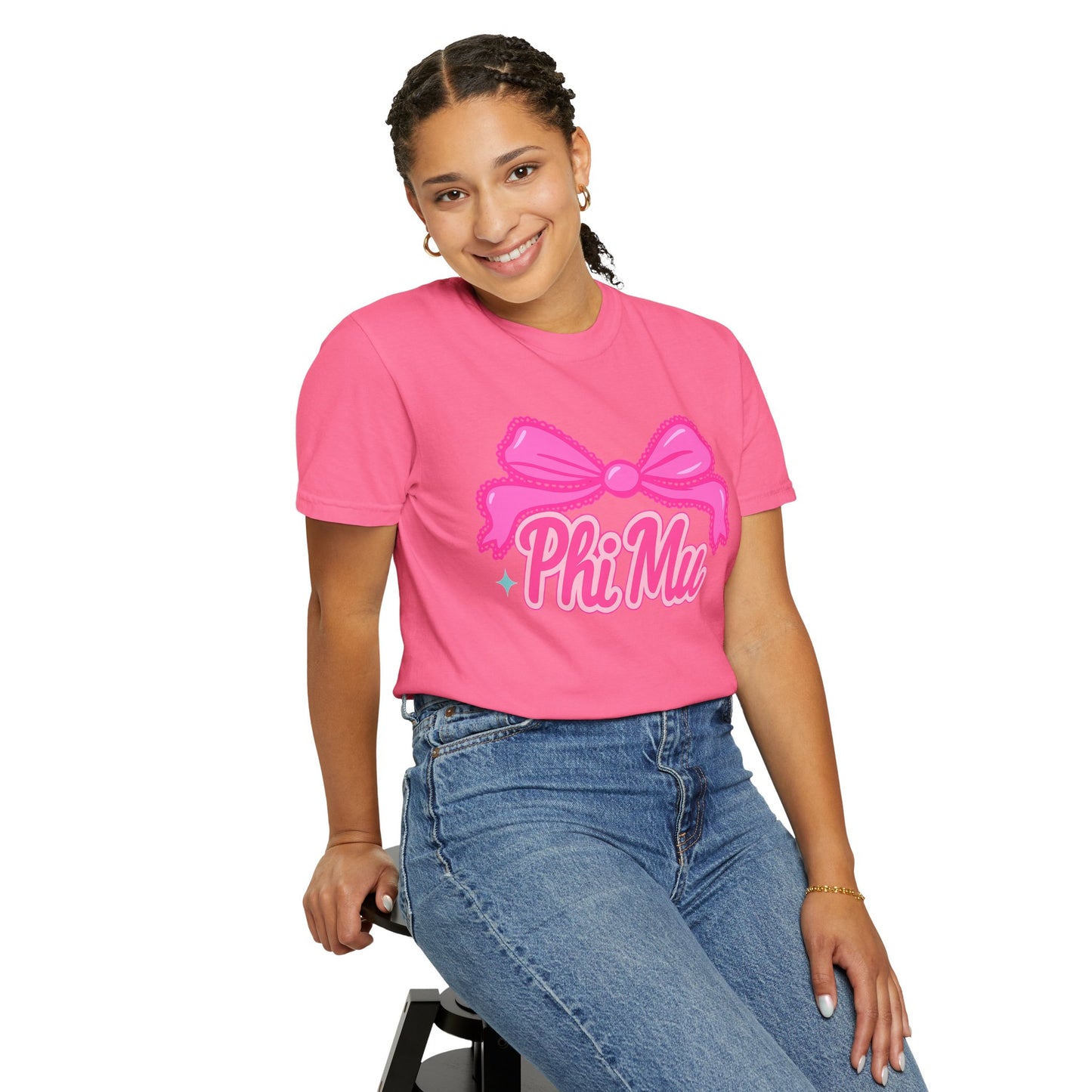 PhiMu Bow Pink Sorority T-Shirt