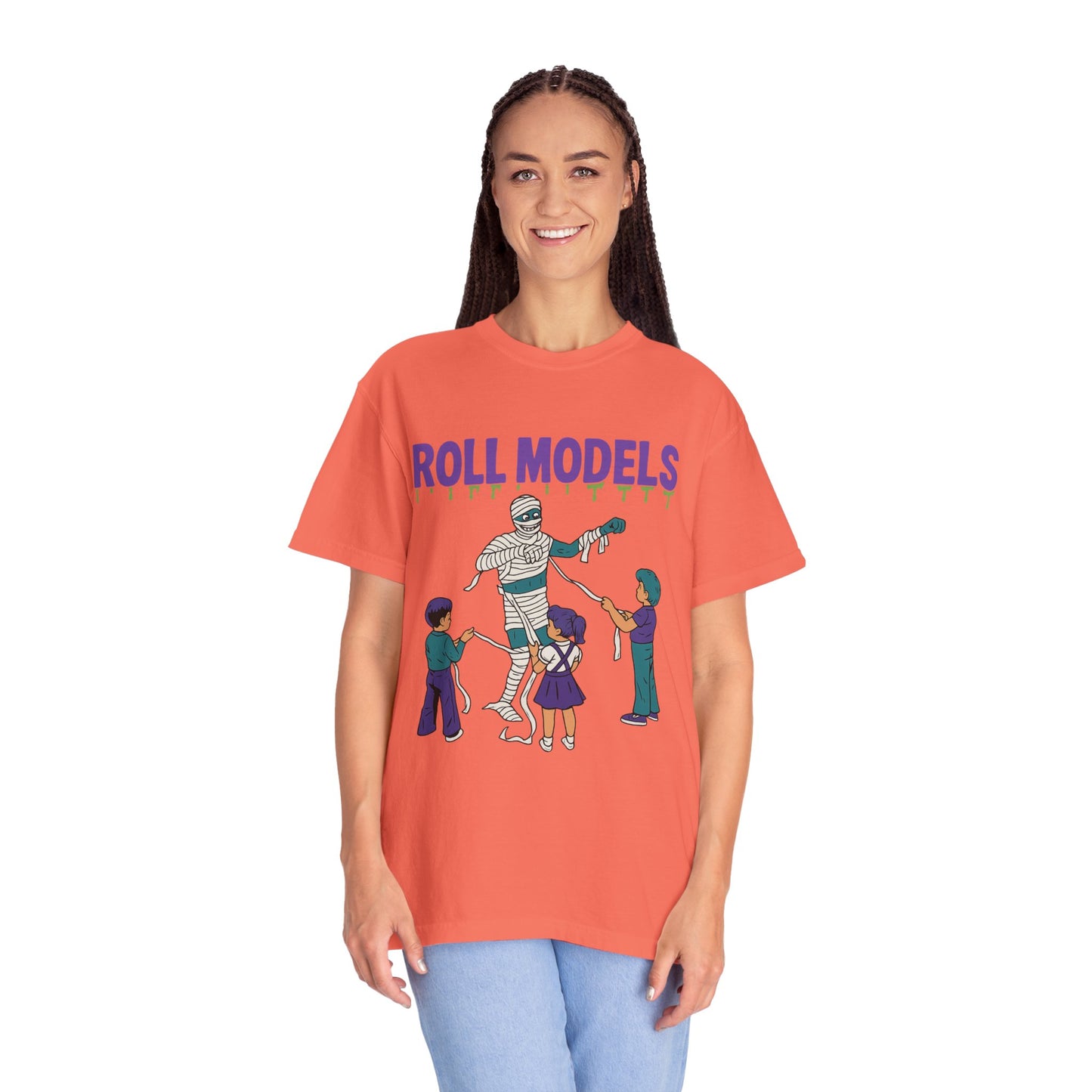 Mummy Roll Models T-Shirt, Cute Halloween Shirt, Kids Costume Tee, Family Fun Outfit, Retro Graphic Top, Vintage Style Tee