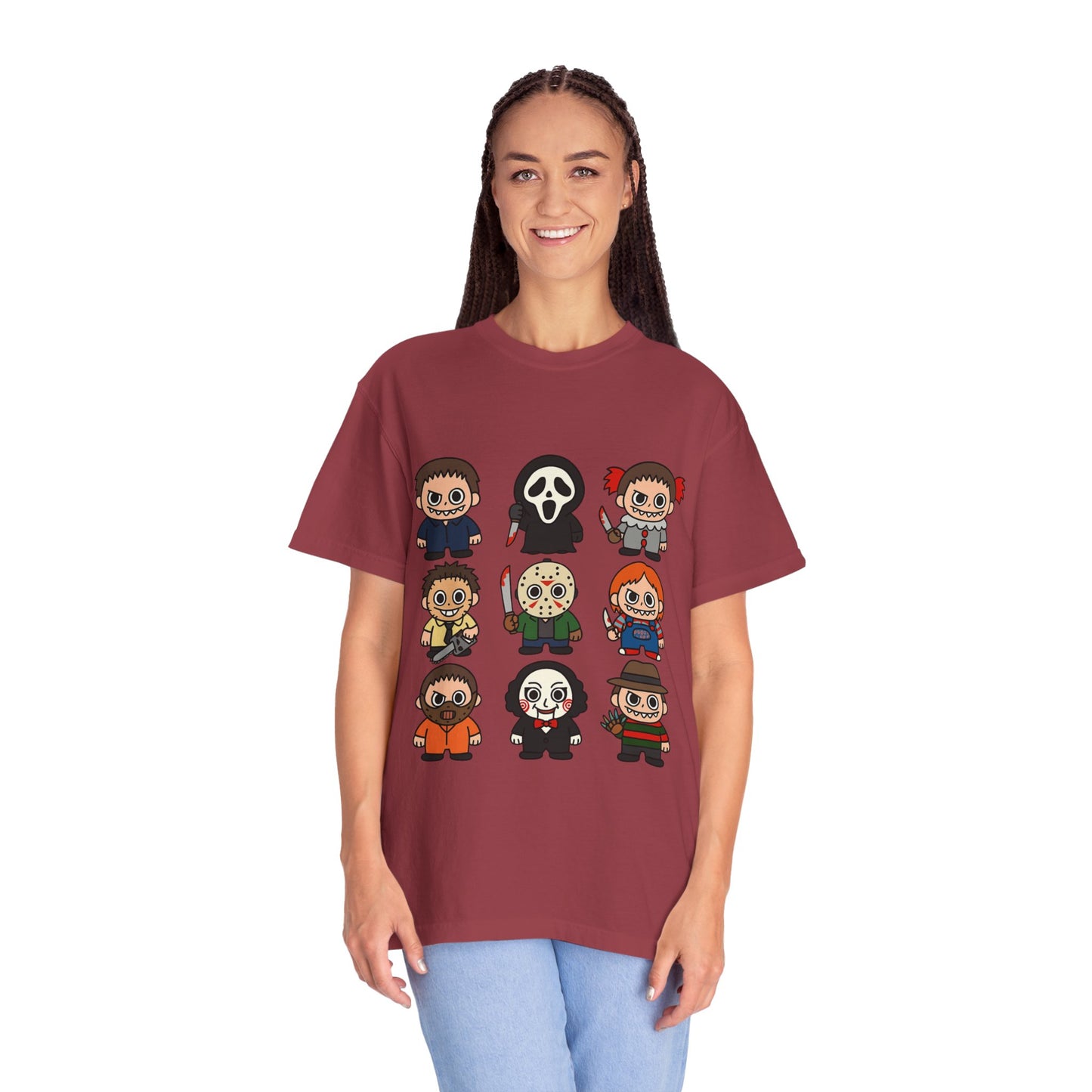 Pop Culture Horror Character T-Shirt, Unisex Tee, Halloween Tee, Horror Movie Merch, Funny Graphic Shirt, Gift for Horror Fans