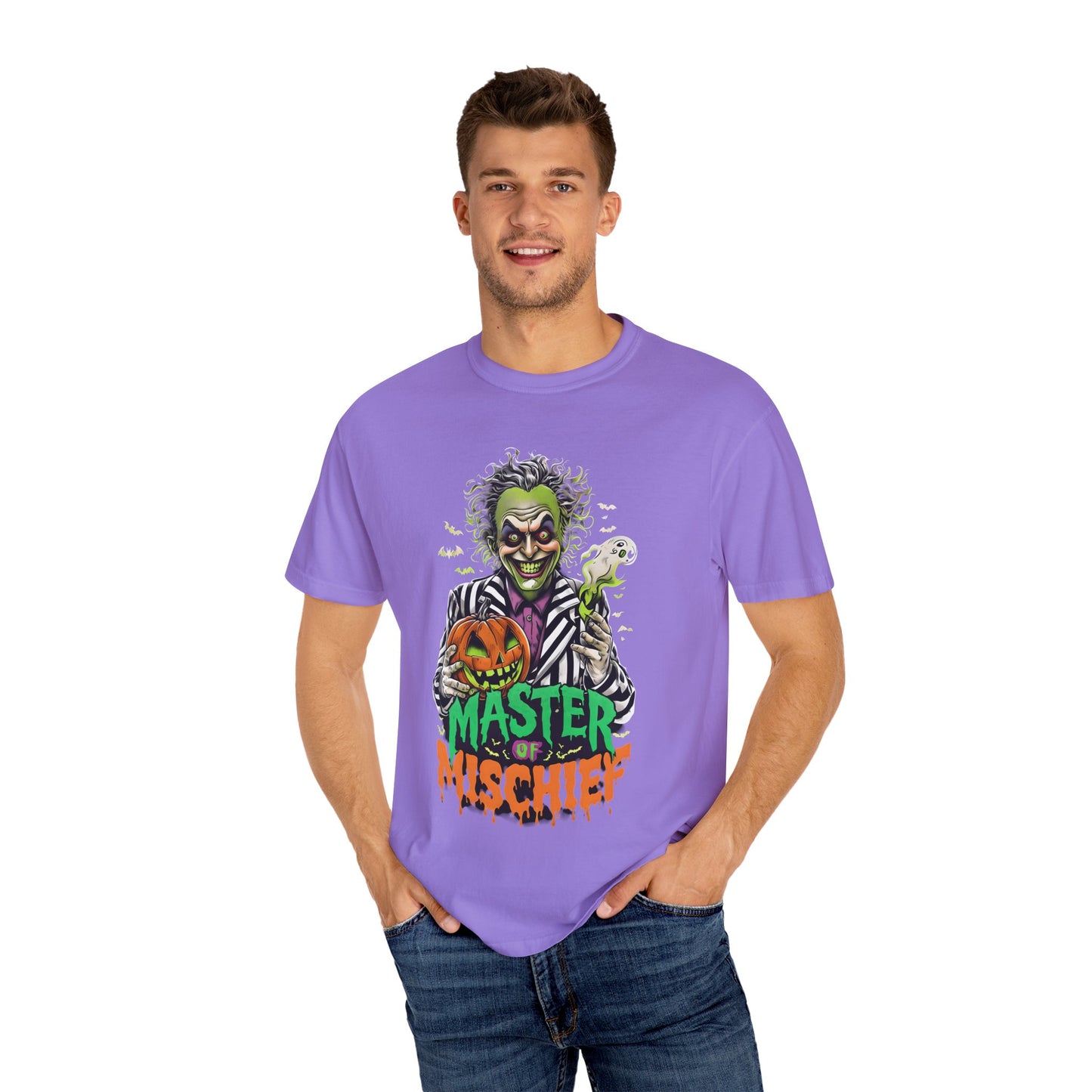 Master of Mischief Unisex T-Shirt, Halloween Party Shirt, Costume Tee, Spooky Gift, Fall Apparel, Graphic Tee