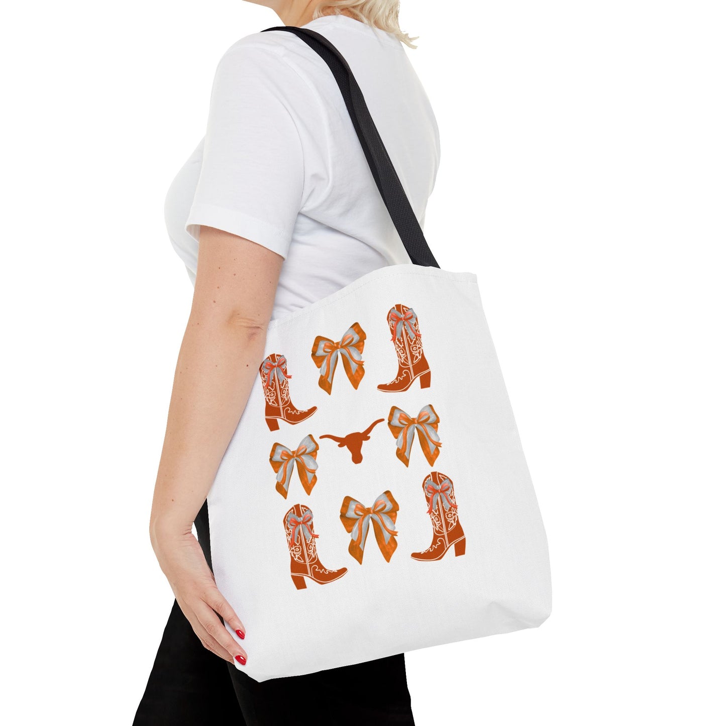 Tx longhorns Stylish Western Tote Bag, Cowgirl Style Accessories, Everyday Use, Gift for Rodeo Fans, hook em horns, texas game day, tx fan gift, graduation gift, texas alumni