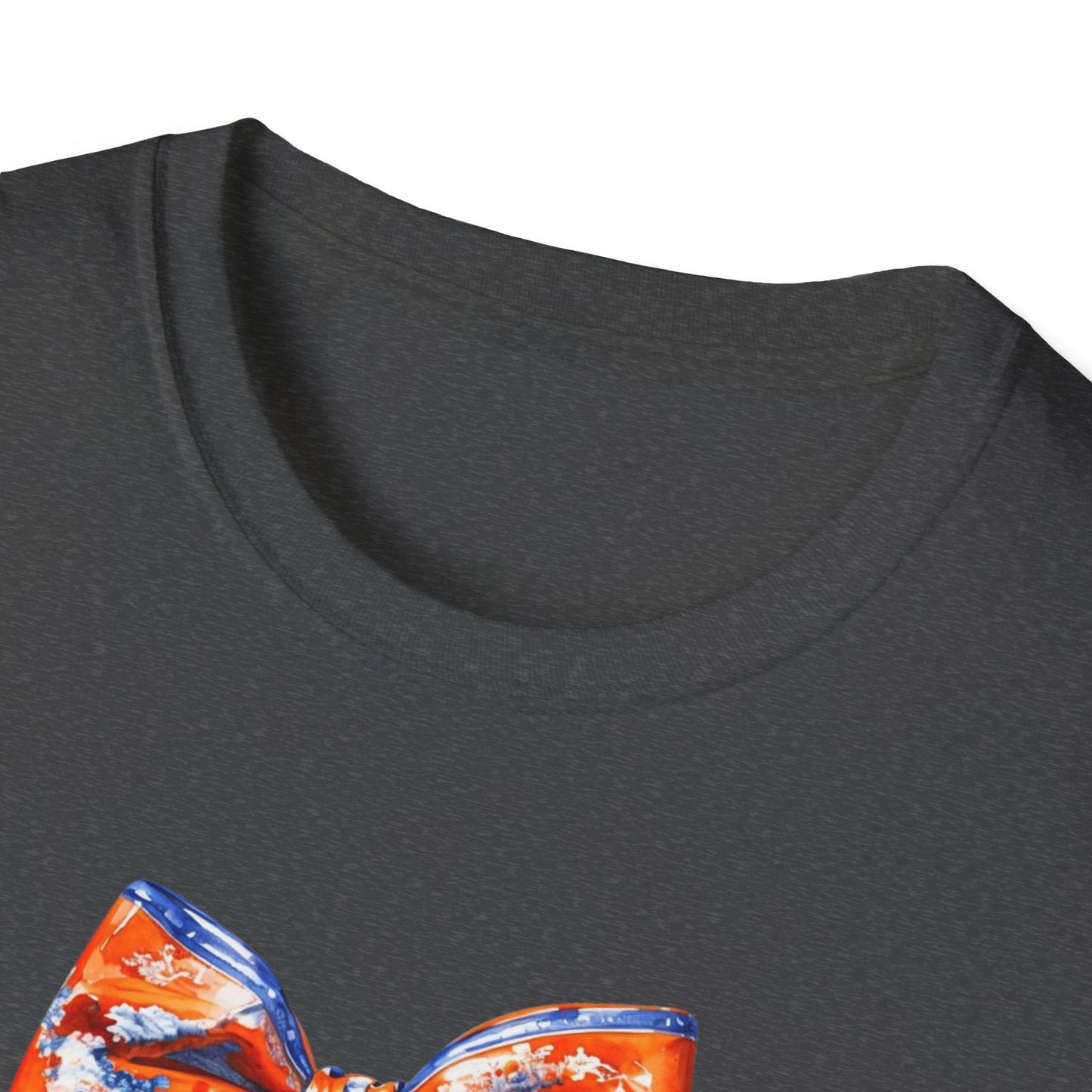 AU Coquette Boot Bow Cheerful Unisex T-Shirt with Bow Design - Perfect for Game Day, Sports Fans, Birthdays, and Casual Wear, Go Tigers!