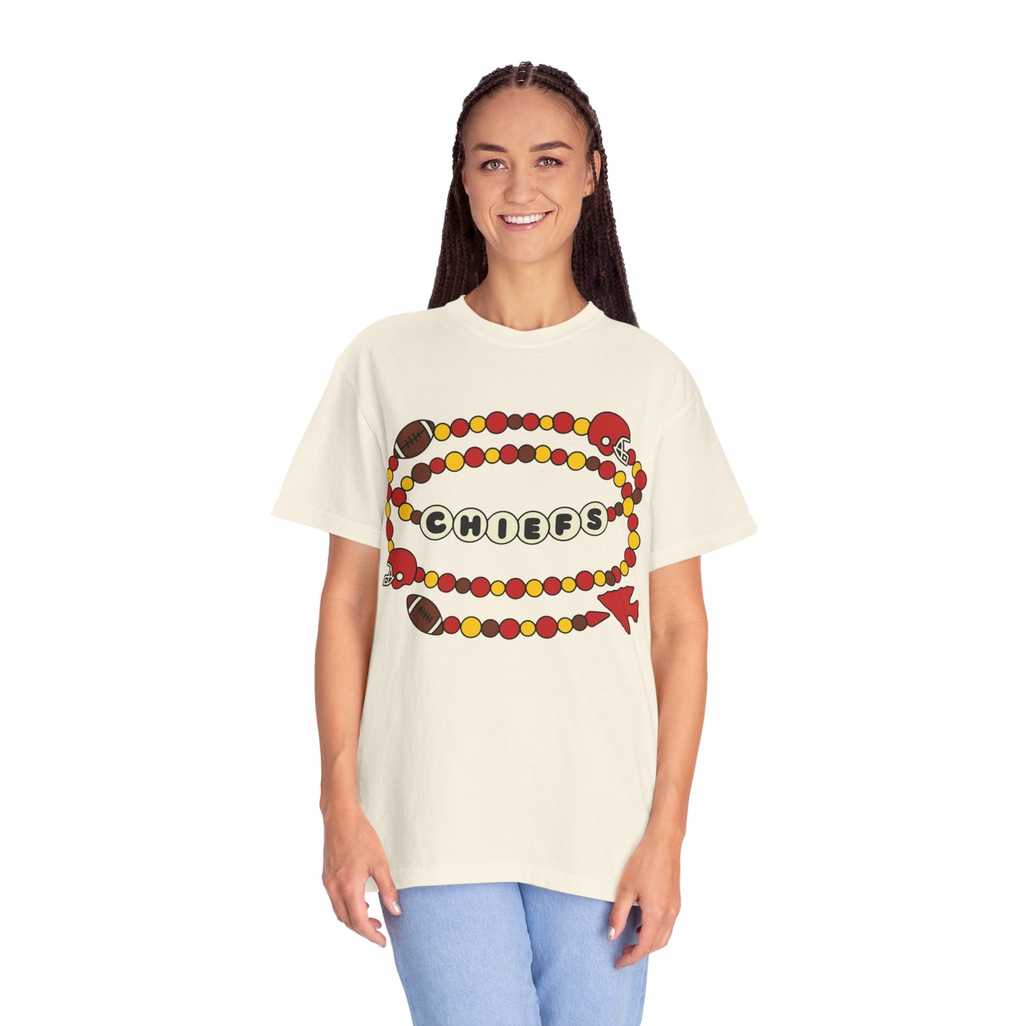 Swiftie approved chief bracelet  Fan T-Shirt | Sports Apparel, Game Day Shirt, Unisex Tee, NFL Fashion, Gift for Football Lovers