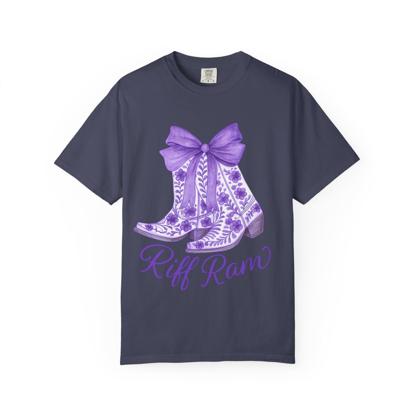 Purple Cowboy Boots T-Shirt | Western Style Tee, Festival Wear, Country Music Shirt, Gift for Horse Lovers, Casual Chic