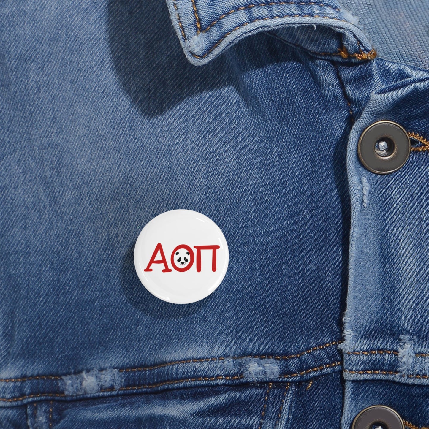 AOPi Custom Round Pins, AOPP Badge, Cute Enamel Pins, Denim Jacket Accessories, Sorority Pins, Personalized Gift Idea