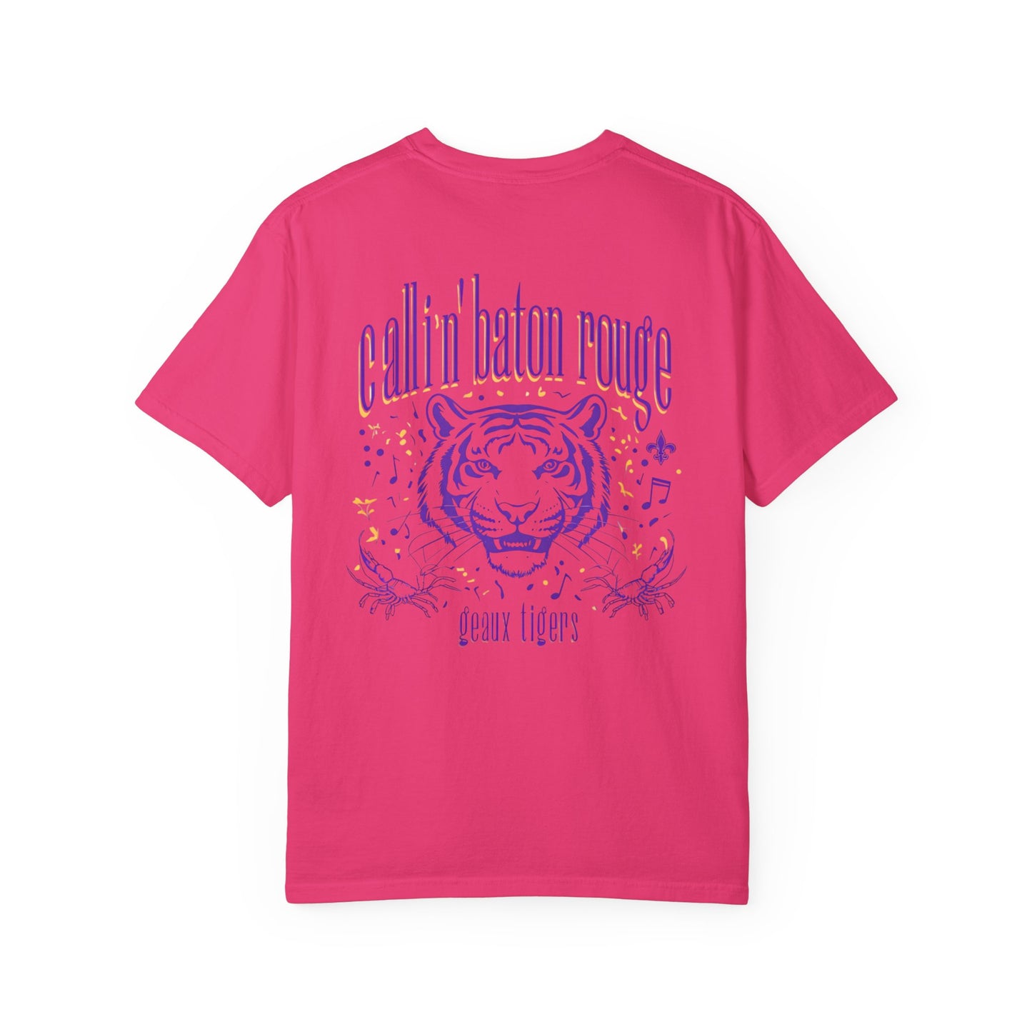 Baton Rouge Spirit T-Shirt - Unisex Garment-Dyed Tee for Game Day, College Football, Mardi Gras, Team Pride, Casual Wear