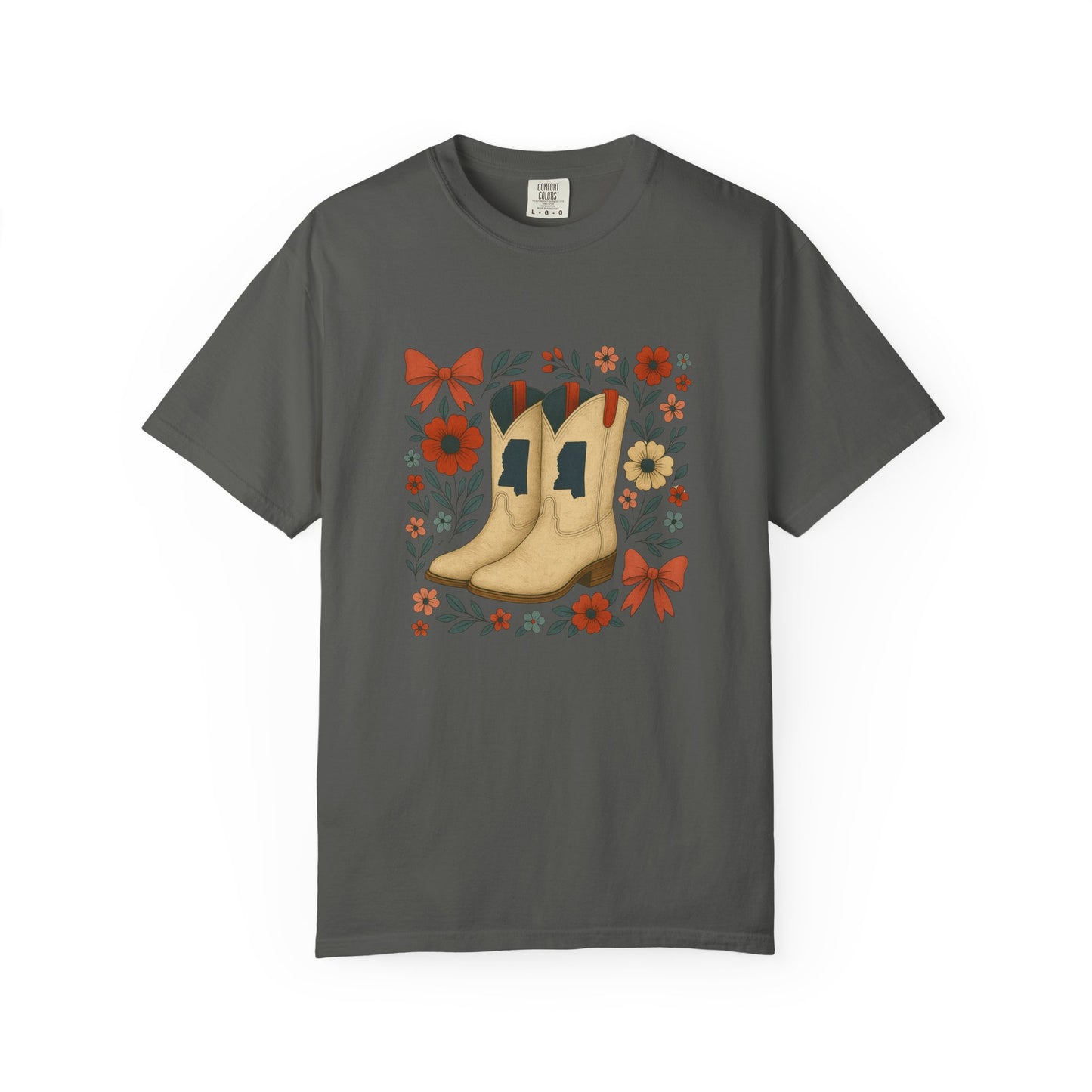 Mississippi Cowboy Boots T-Shirt - Ole Miss Rebels Fan