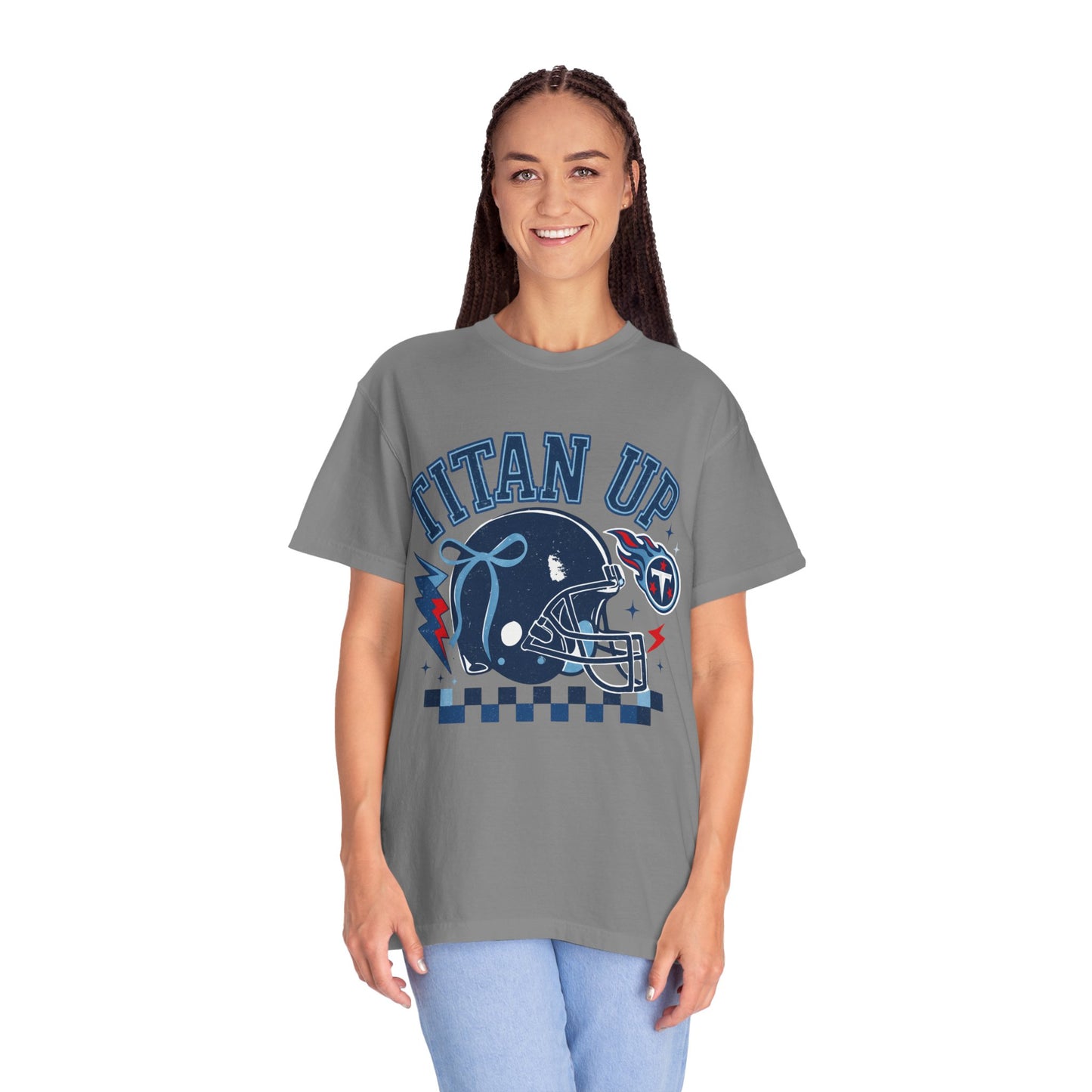titan up tennessee Unisex Football Tee, Titan Up Shirt for Game Day, Casual Sportswear, Tailgating Apparel, Gift for Fans, Team Spirit Top