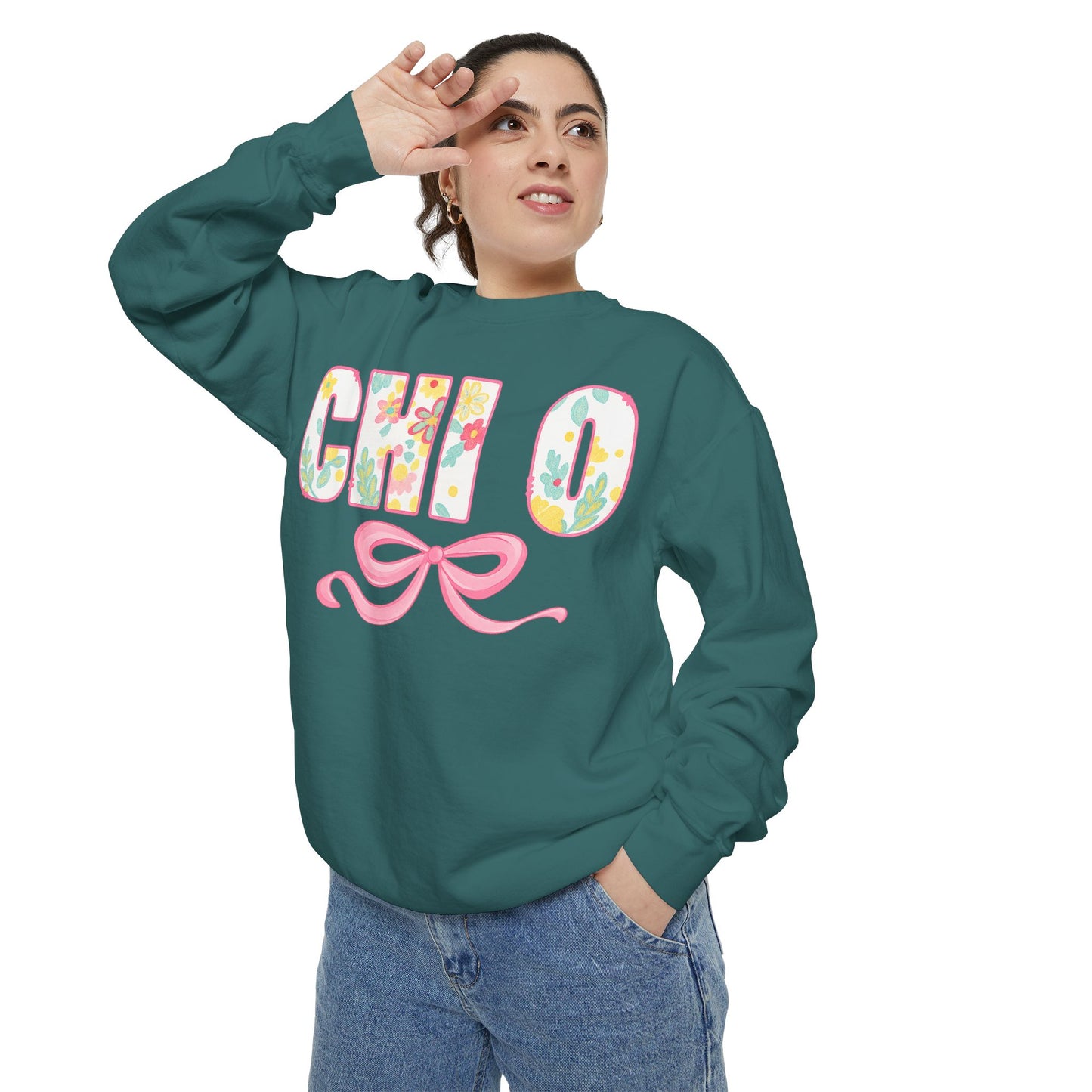 Colorful Floral Chill O Unisex Sweatshirt | Spring Fashion, Gift for Her