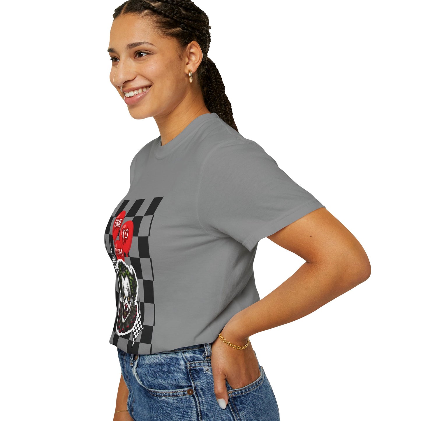 Creepy Clown Graphic T-Shirt, Halloween Costume Tee, Unisex Horror Shirt, Fun Gift for Fans, Graphic Novelty Wear, Casual Outfit