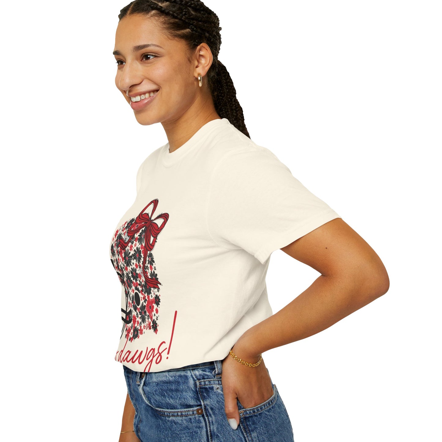 Floral Game Day T-Shirt for Fans, Unisex Apparel, Sports Tee for Tailgating, Perfect for Football Season, Gift for Team Supporters